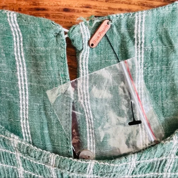 Free People Butterflies Chambray Midi Dress - Green - Picture 5 of 9